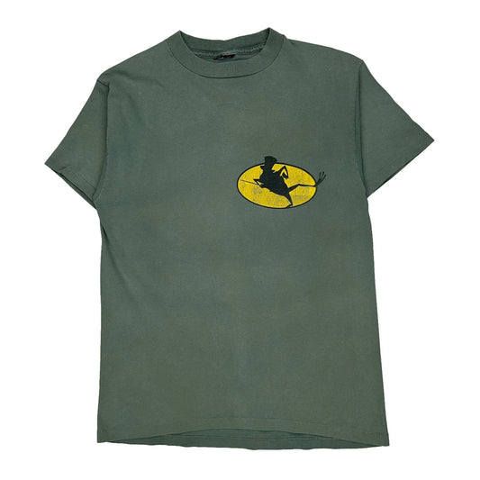 Frog Character With Top Hat Looney Tunes Cartoon T-Shirt - Medium Yellow Cotton