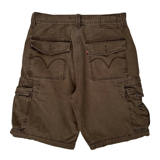 Levis Cargo Shorts - 32W 11L Brown Cotton
