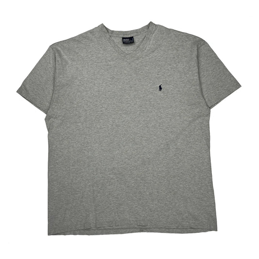 Polo By Ralph Lauren T-Shirt - Large Grey Cotton