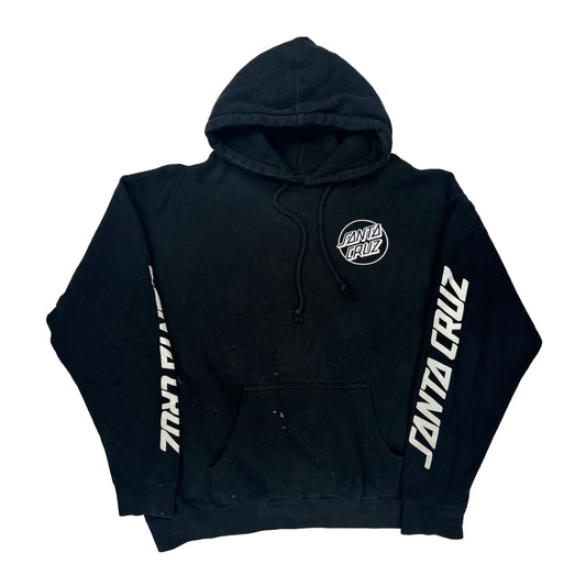 Skateboarding Santa Cruz Graphic Hoodie - XL Black Cotton
