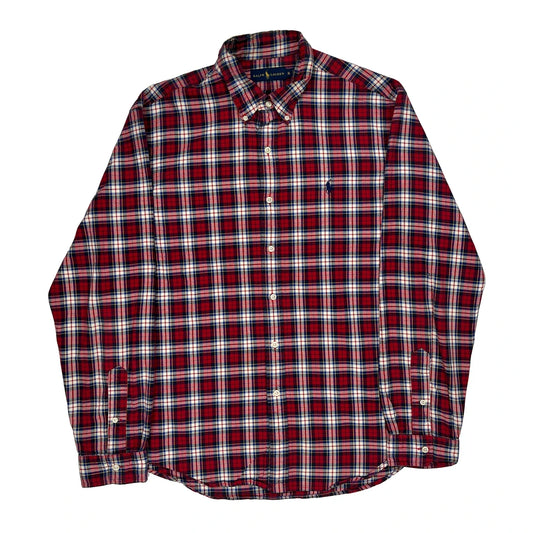 Ralph Lauren Checked Shirt - XL Red Cotton