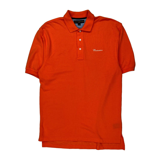Tommy Hilfiger Polo Shirt - Medium Orange Cotton