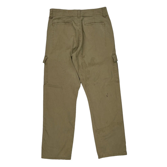 Wrangler Cargo Trousers - 32W 31L Khaki Cotton