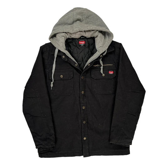 Workwear Wrangler Jacket - Small Black Cotton