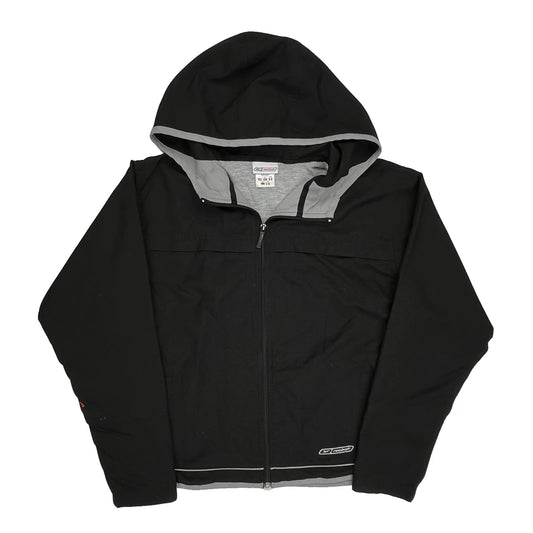 Reebok Windbreaker - Large Black Polyester