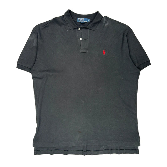 Polo By Ralph Lauren Polo Shirt - Large Black Cotton