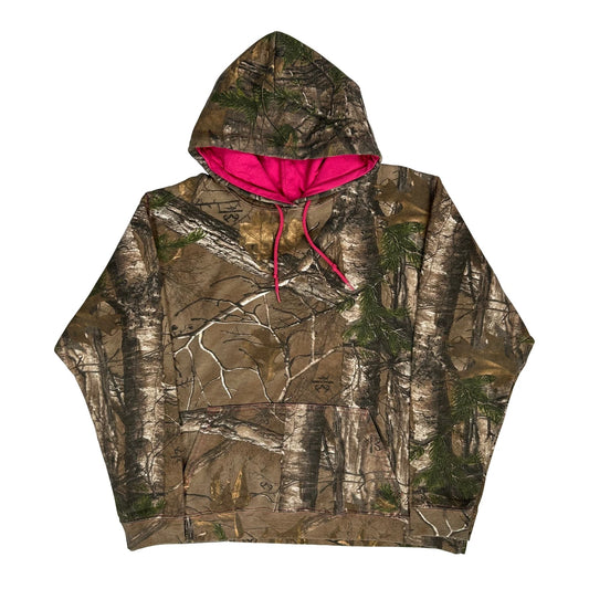 Vintage Realtree Camo Hoodie - XL Camo Cotton Blend