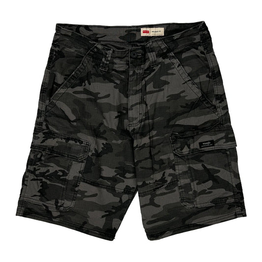 Wrangler Cargo Shorts - 30W 10L Camo Cotton