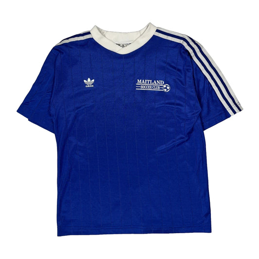 Vintage Maitland Soccer Club Adidas Football Shirt - Small Blue Polyester