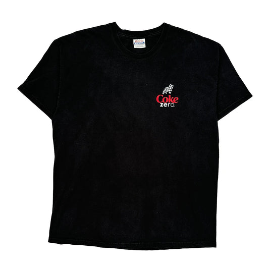 Official Soft Drink Of Nascar Hanes Nascar T-Shirt - XL Black Cotton