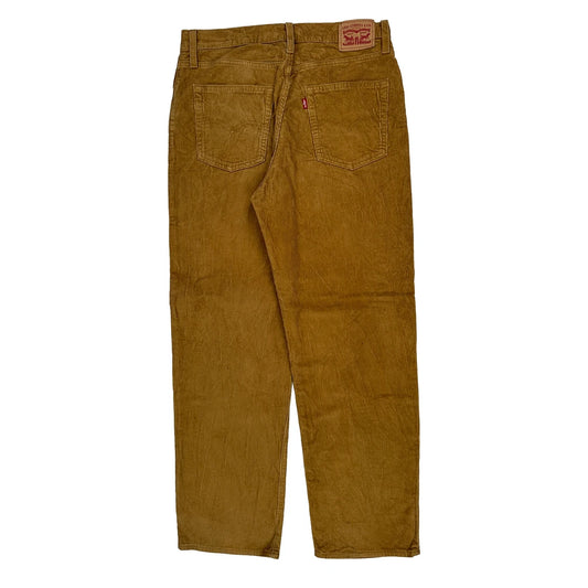 Levis Baggy Cord Trousers - 32″ Waist Brown Cotton