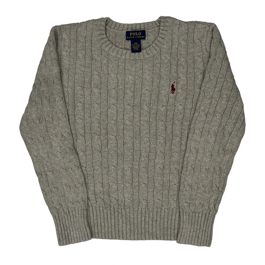Age 8 Polo By Ralph Lauren Jumper - Small Grey Cotton