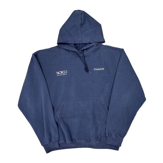 Zuern Building Products Carhartt Hoodie - Large Blue Cotton Blend