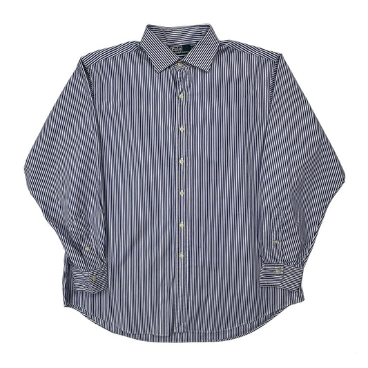 Polo By Ralph Lauren Striped Shirt - XL Blue Cotton