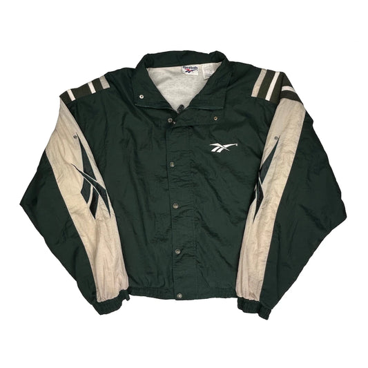 Reebok Windbreaker - XL Green Nylon