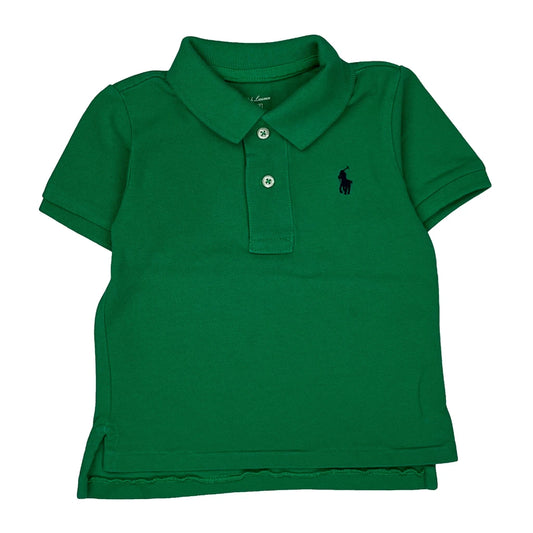 Age 18 Months Ralph Lauren Polo Shirt - 3XS Green Cotton