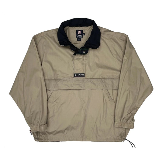 Vintage Chaps Ralph Lauren Anorak - Medium Beige Polyester Blend