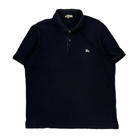 Burberry Polo Shirt - 2XL Navy Cotton