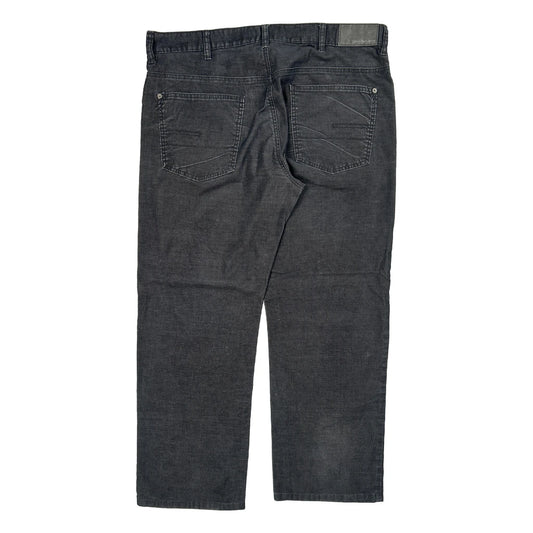 Vintage Calvin Klein Jeans Cord Trousers - 38″ Waist Grey Cotton Blend