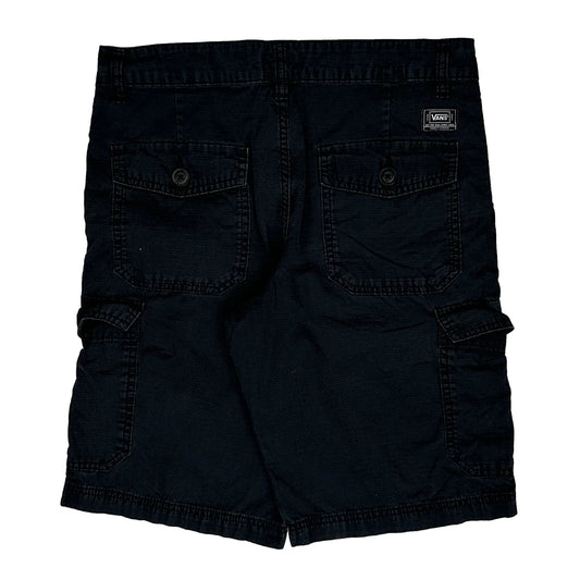 Vintage Vans Cargo Shorts - 32W 11L Black Cotton