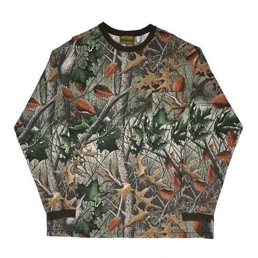 Unbranded Camo Long Sleeve T-Shirt - XL Camo Cotton