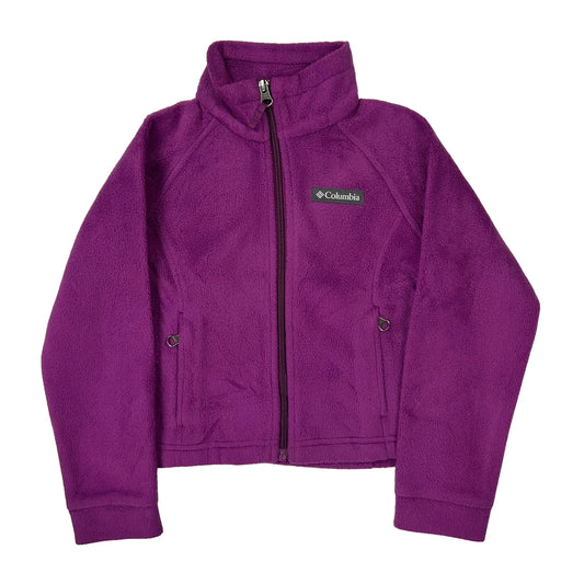 Vintage Age 4-5 Columbia Fleece Jacket - 2XS Purple Polyester