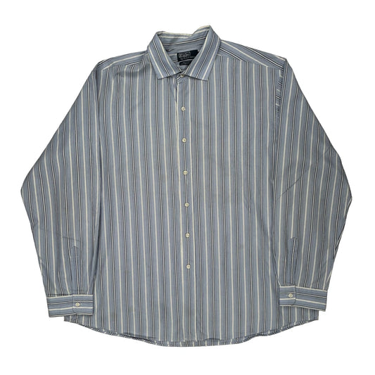 Polo By Ralph Lauren Striped Shirt - 2XL Blue Cotton