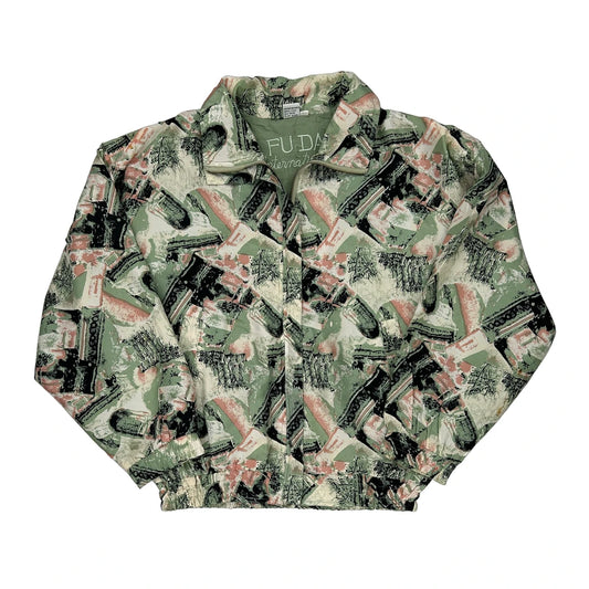 1980'S Unbranded Shell Jacket - XS Multicoloured Silk