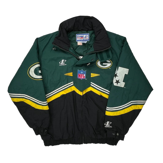 Green Bay Packers N.F.L. Pro Line Football Puffer - XL Black Nylon
