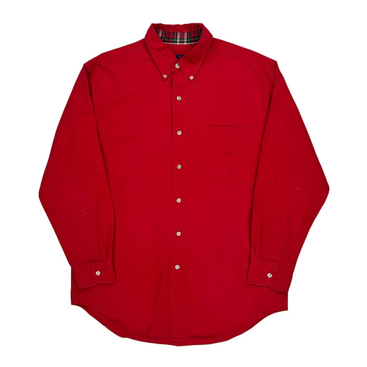 Chaps Ralph Lauren Shirt - Medium Red Cotton