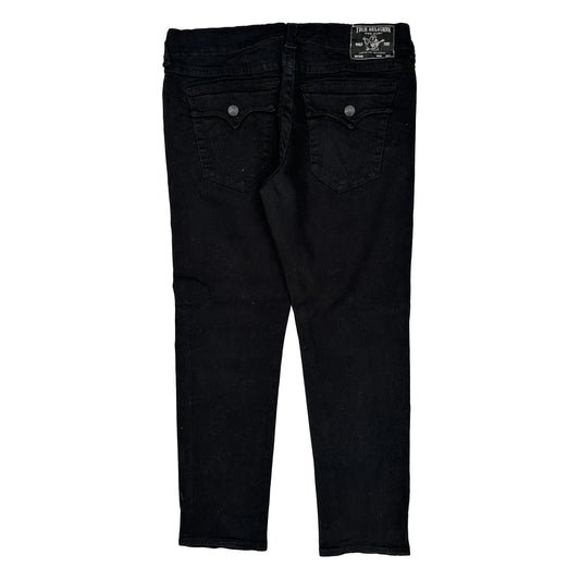 True Religion Slim Jeans - 38W 31L Black Cotton