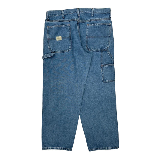 Wrangler Carpenter Jeans - 36W 30L Blue Cotton Blend