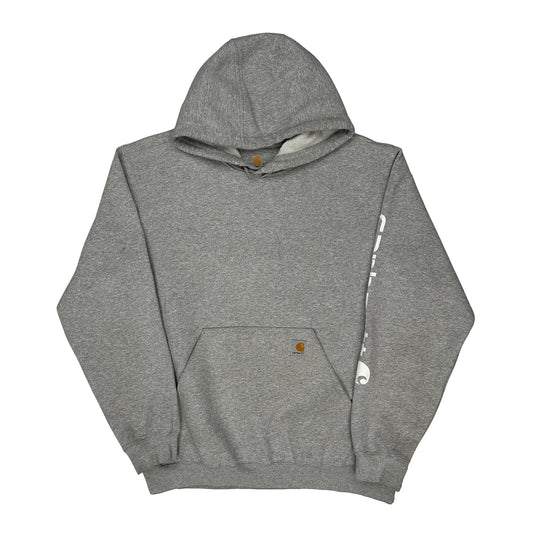 Vintage Carhartt Hoodie - Large Grey Cotton