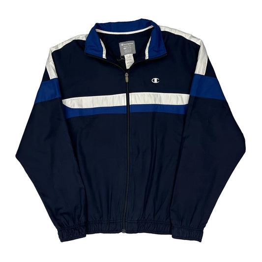 Champion Striped Jacket - Medium Navy Polyester