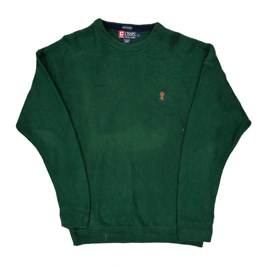 Chaps Ralph Lauren Jumper - Large Green Cotton