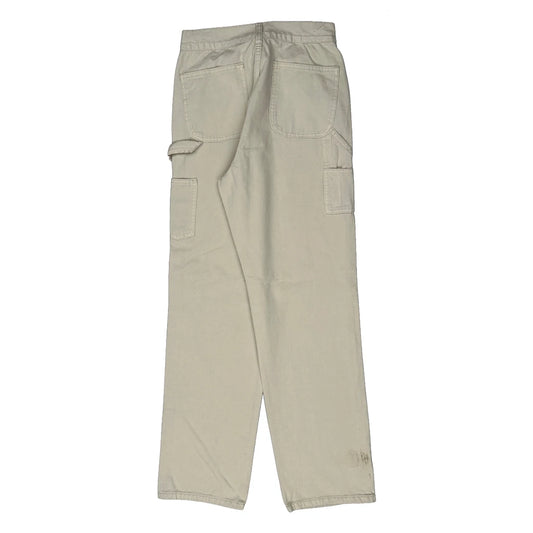Unbranded Carpenter Trousers - 25W UK 6 Cream Cotton