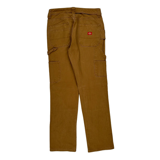 Dickies Double Knee Carpenter Trousers - 31W UK 12 Brown Cotton