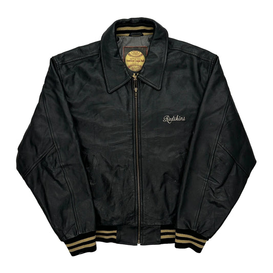 Redskins Leather Jacket - Large Black Leather