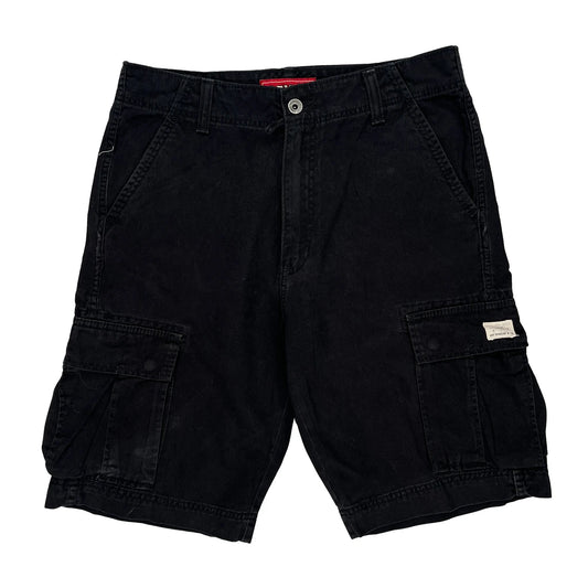 Levis Cargo Shorts - 36W 11L Black Cotton