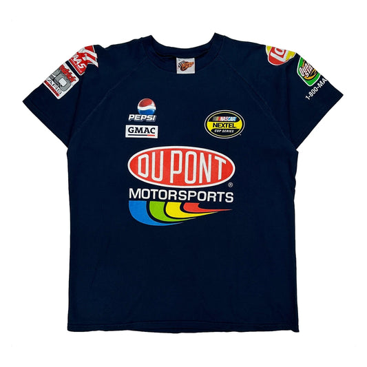 Du Pont Motorsports Winners Circle Nascar T-Shirt - XL Navy Cotton