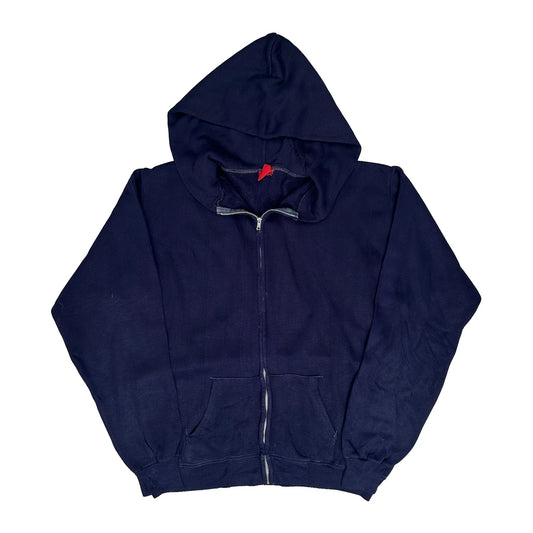 70S Unbranded Hoodie - XL Navy Cotton