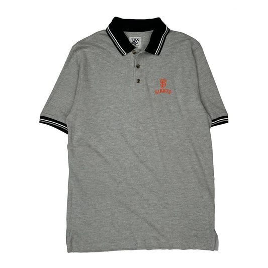 San Francisco Giants Lee Sport Mlb Polo Shirt - Large Grey Cotton Blend