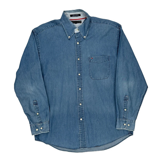 Tommy Hilfiger Denim Shirt - Large Blue Cotton