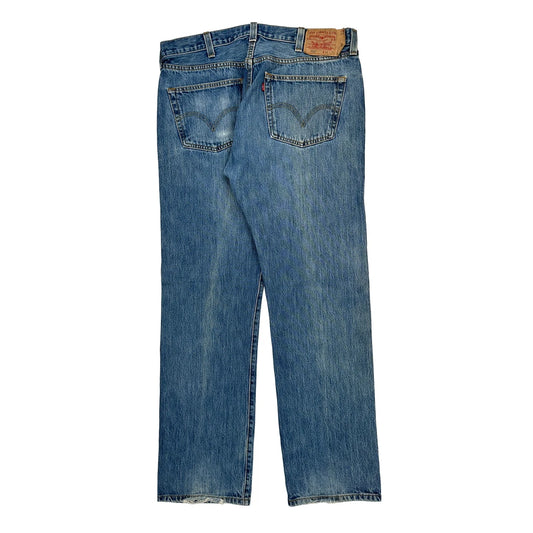 501 Levis Jeans - 36W 31L Blue Cotton