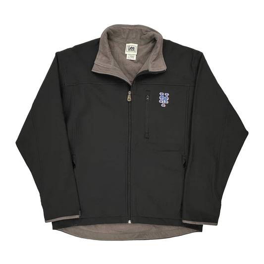 New York Mets Lee Sport Graphic Jacket - Large Black Polyester