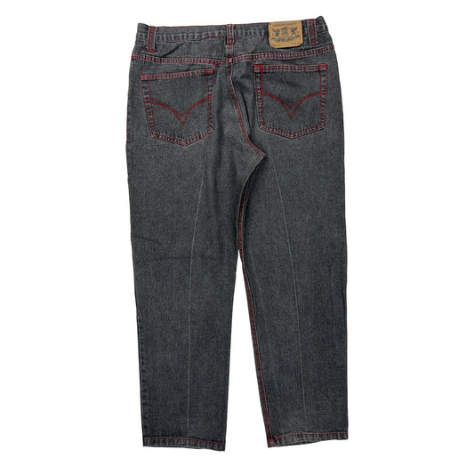 Noiz Hip Hop Jeans - 35W 30L Grey Cotton