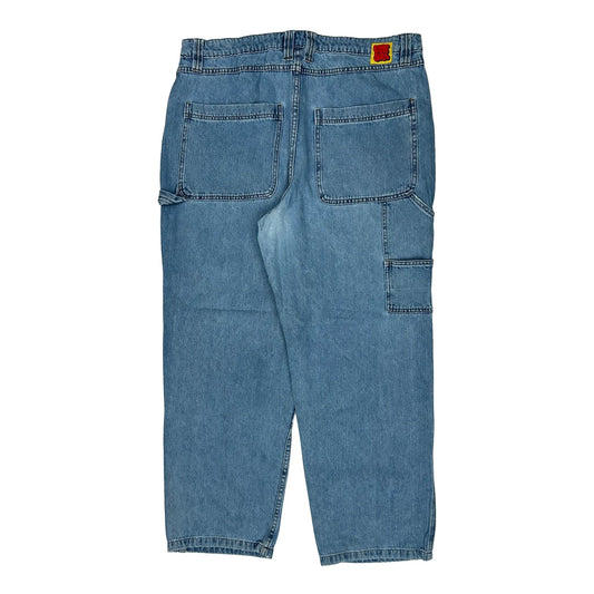 Empyre Double Knee Carpenter Jeans - 36W 30L Blue Denim