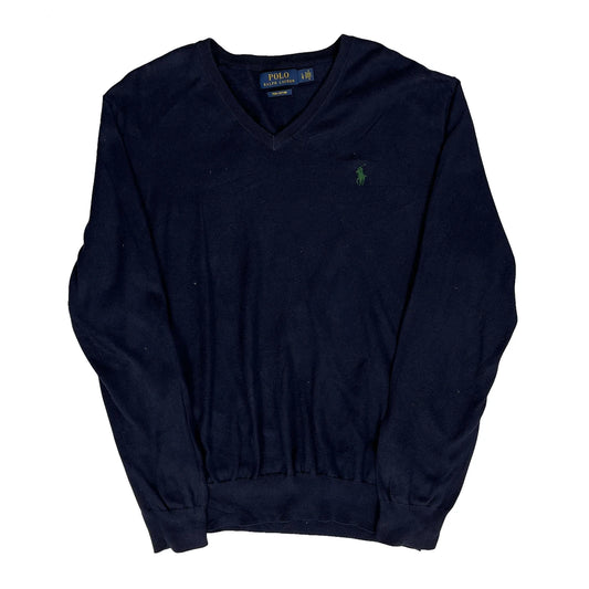 Polo By Ralph Lauren Jumper - Large Navy Cotton
