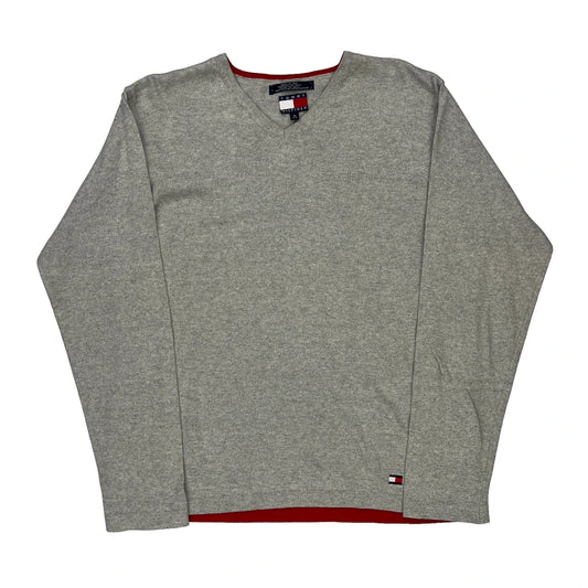 Tommy Hilfiger Long Sleeve T-Shirt - Medium Grey Cotton