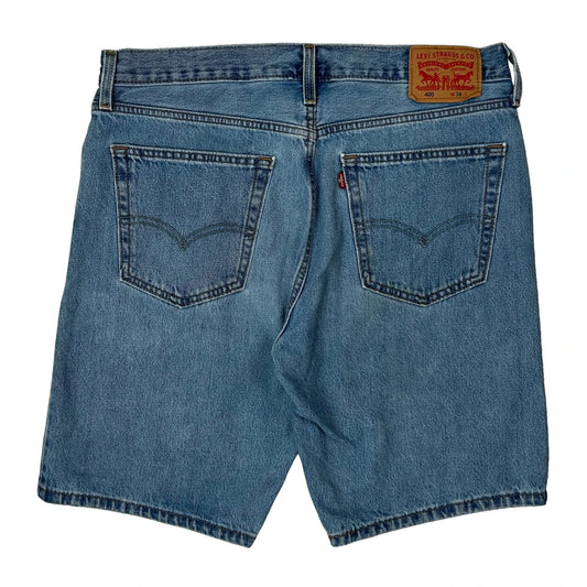 Vintage Levis Denim Shorts - 36W 10L Blue Cotton